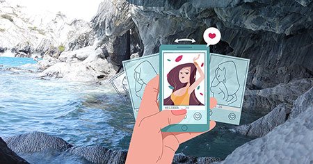 Adaptación de las relaciones amorosas a la era digital Representación de citas digitales, con énfasis en la conexión emocional a través de la tecnología