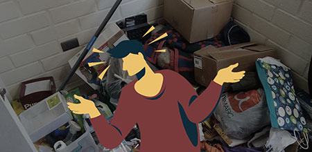 La acumulación de objetos puede traer graves problemas sanitarios