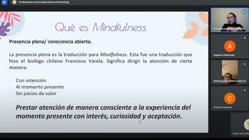 Taller de Mindfulness con Vania, psicóloga con experiencia. Enfócate en tu bienestar con el taller de Mindfulness de Vania Aguilera, psicóloga experta en ansiedad.